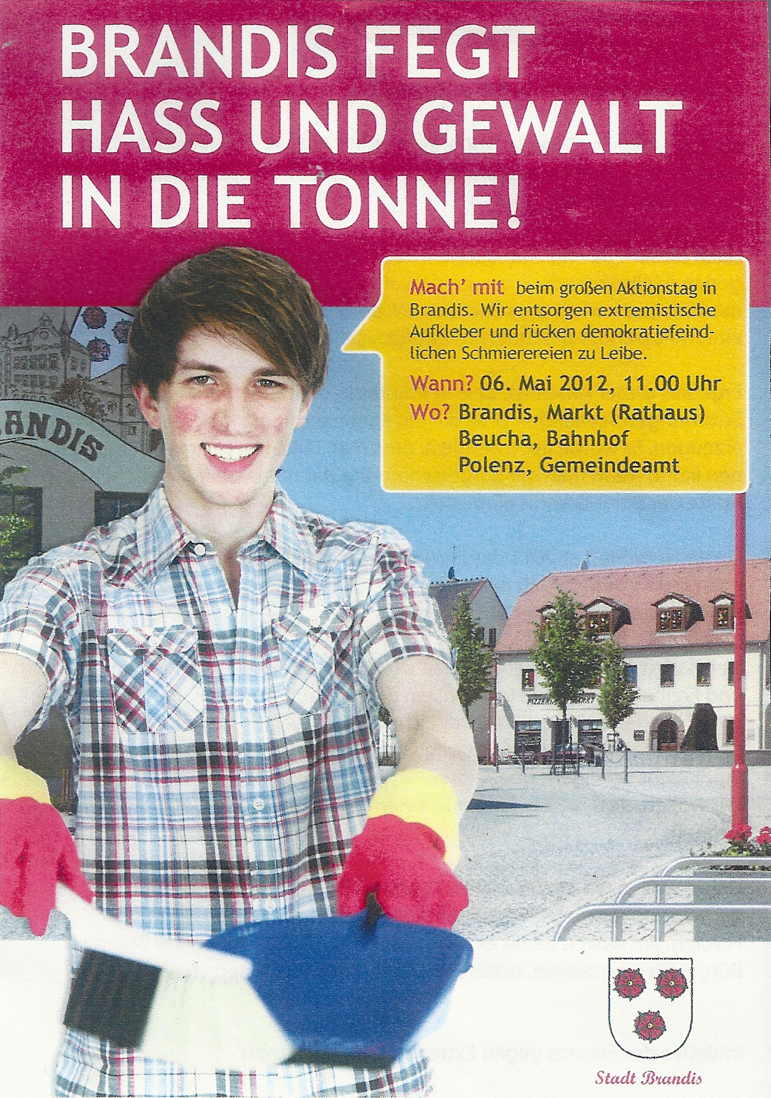 Flyer der Stadt Brandis